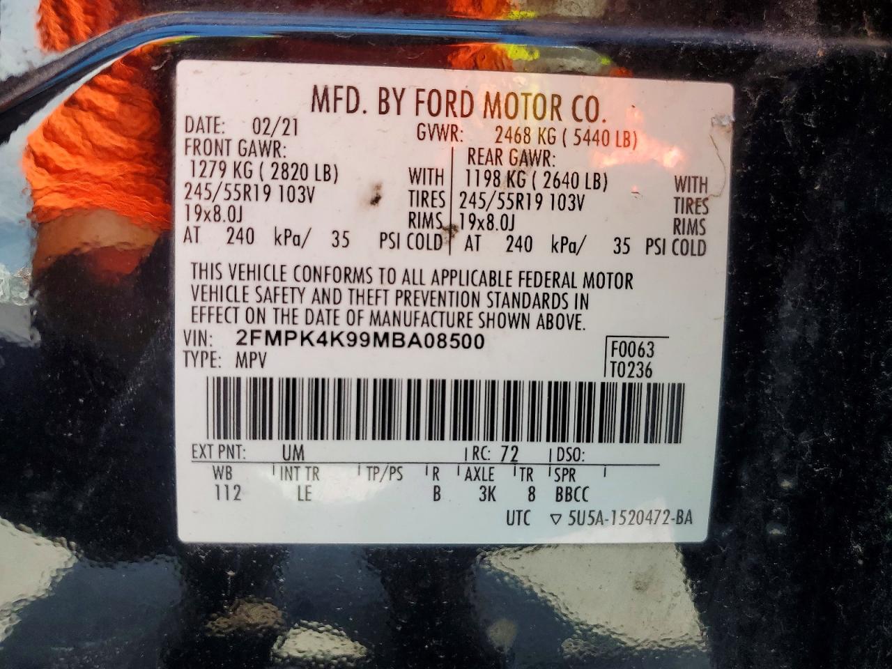 2021 FORD EDGE