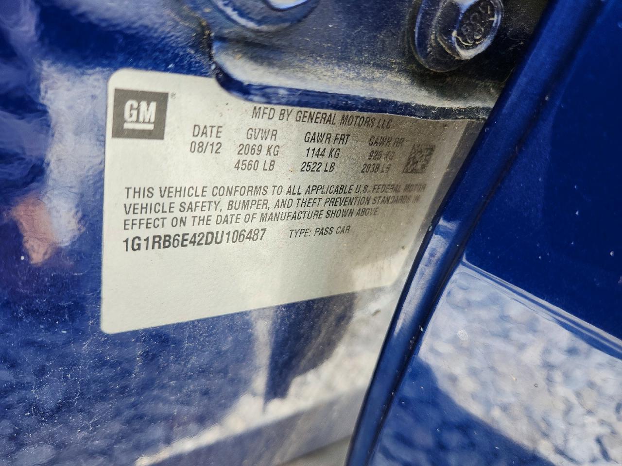 2013 CHEVROLET VOLT