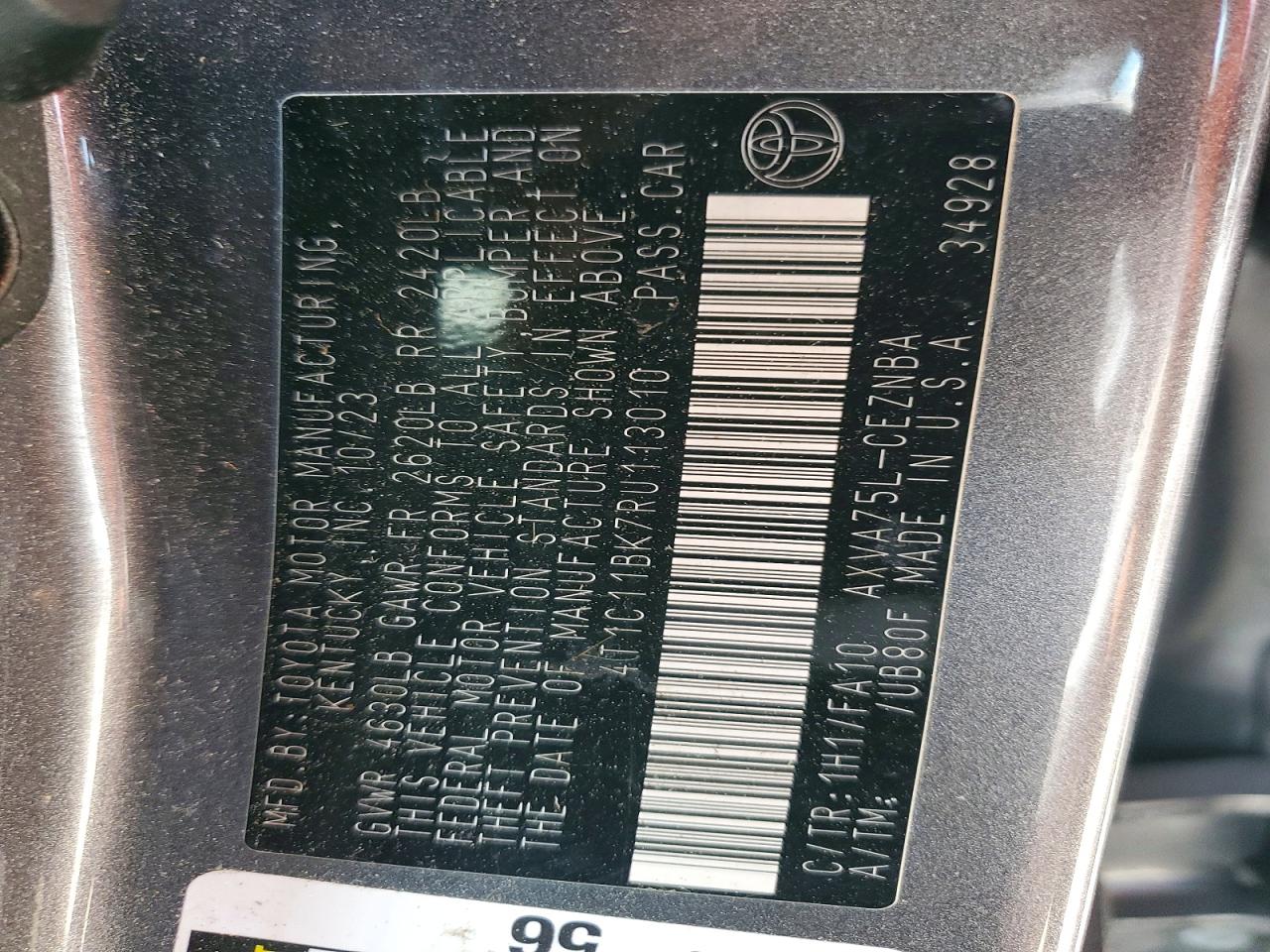 2024 TOYOTA CAMRY