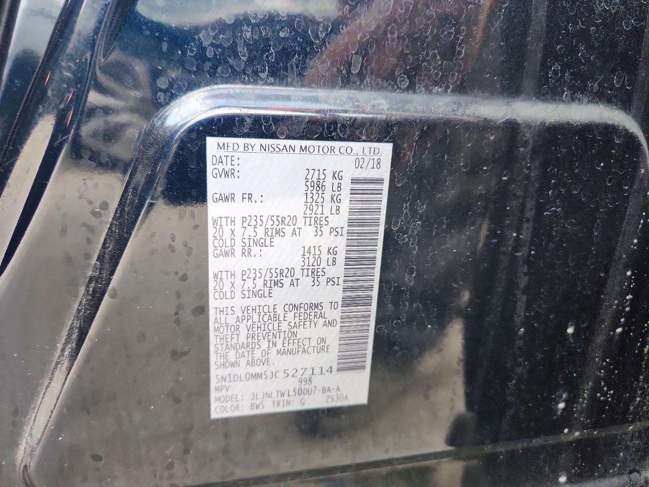 2018 INFINITI QX60 BASE