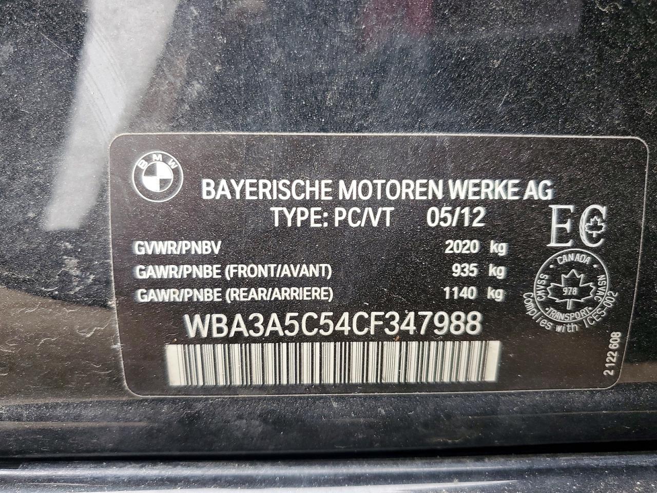 2012 BMW 3 SERIES