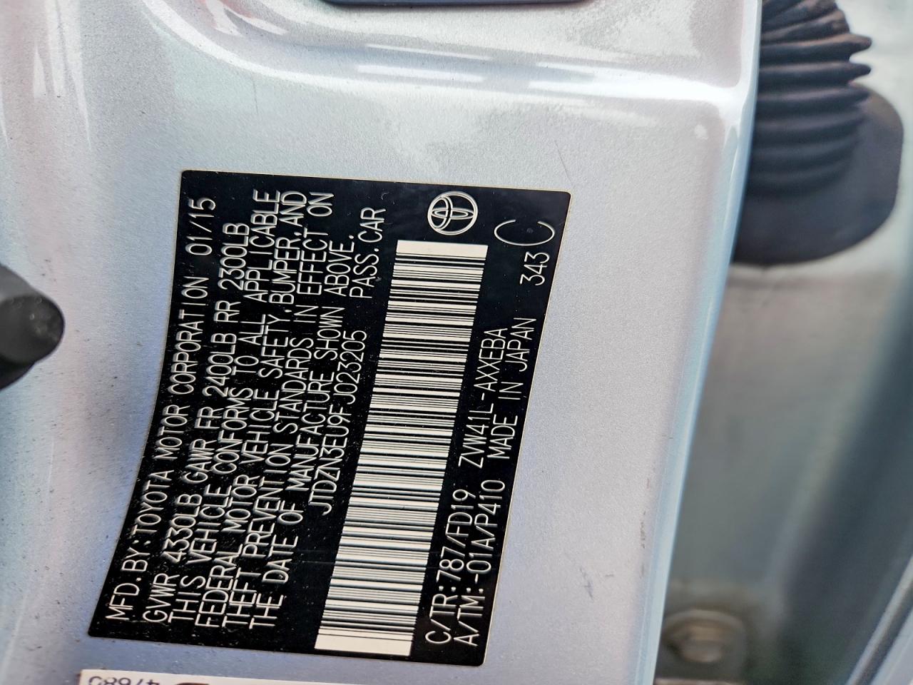 2015 TOYOTA PRIUS