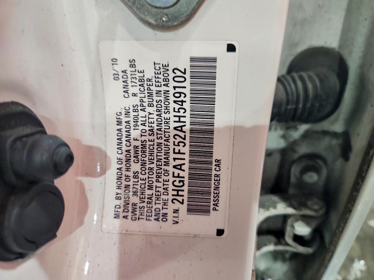 2010 HONDA CIVIC