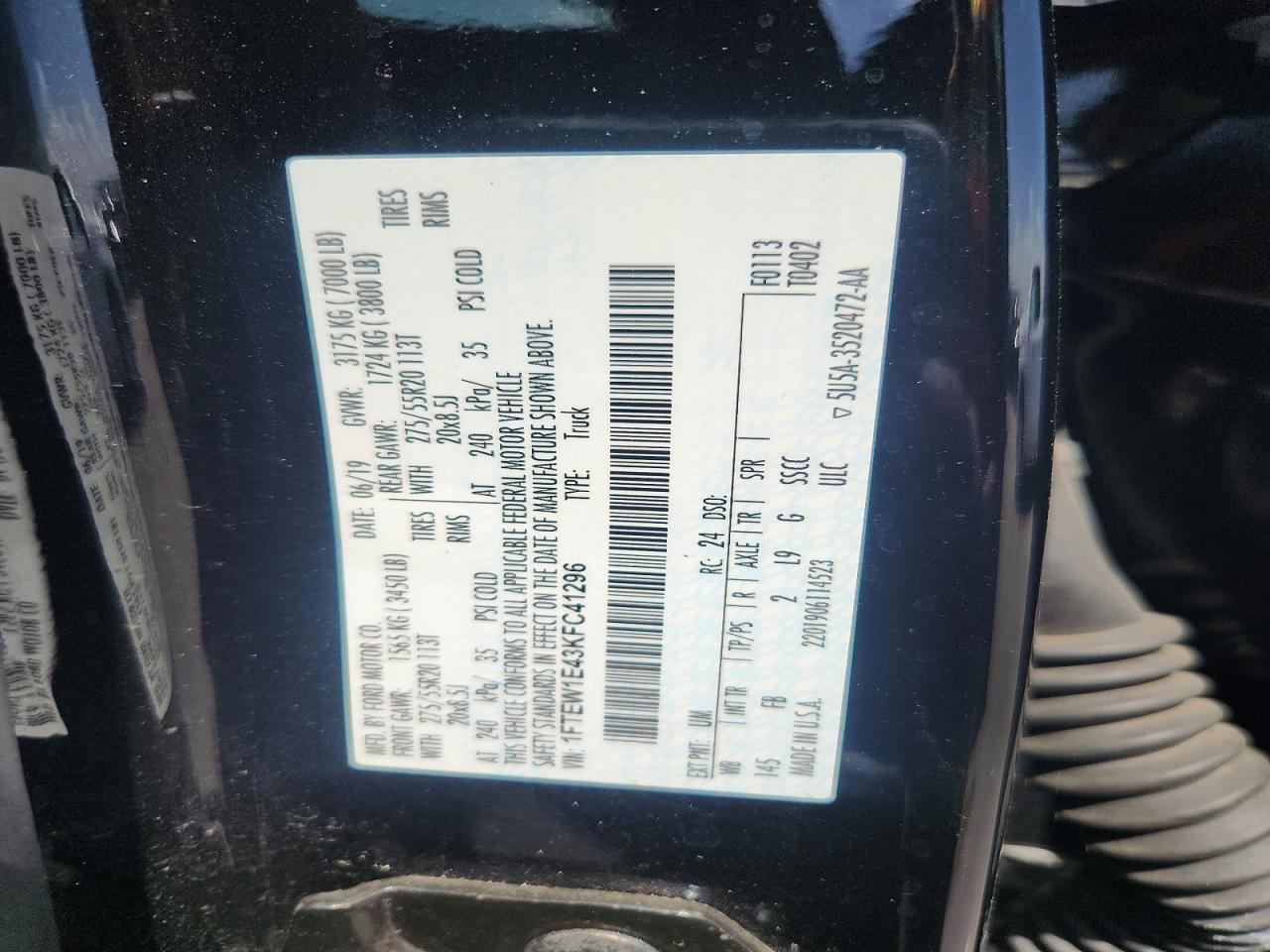 2019 FORD F150