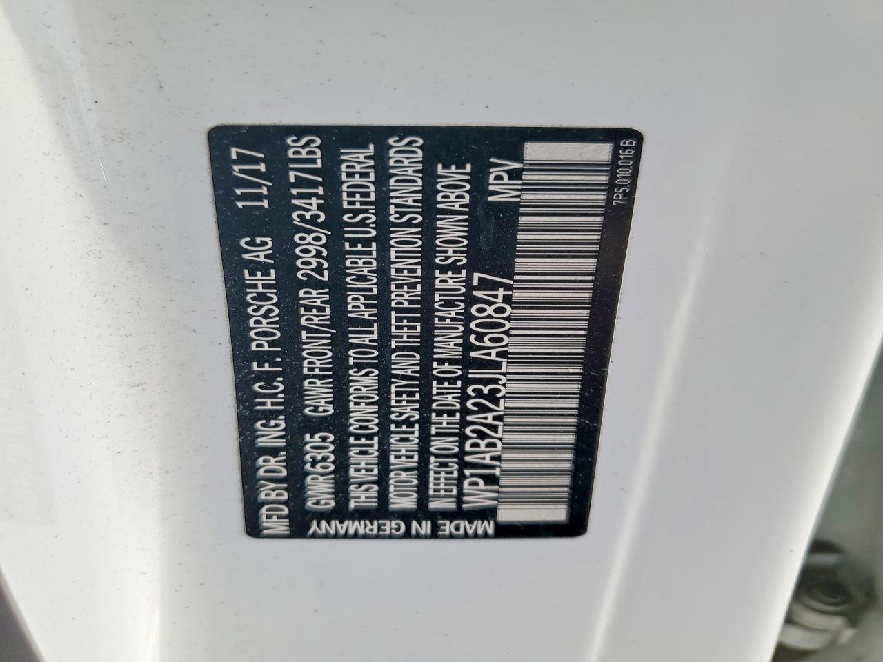 2018 PORSCHE CAYENNE