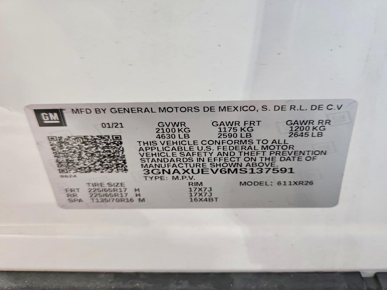 2021 CHEVROLET EQUINOX