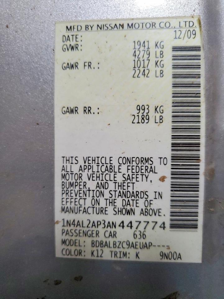 2010 NISSAN ALTIMA