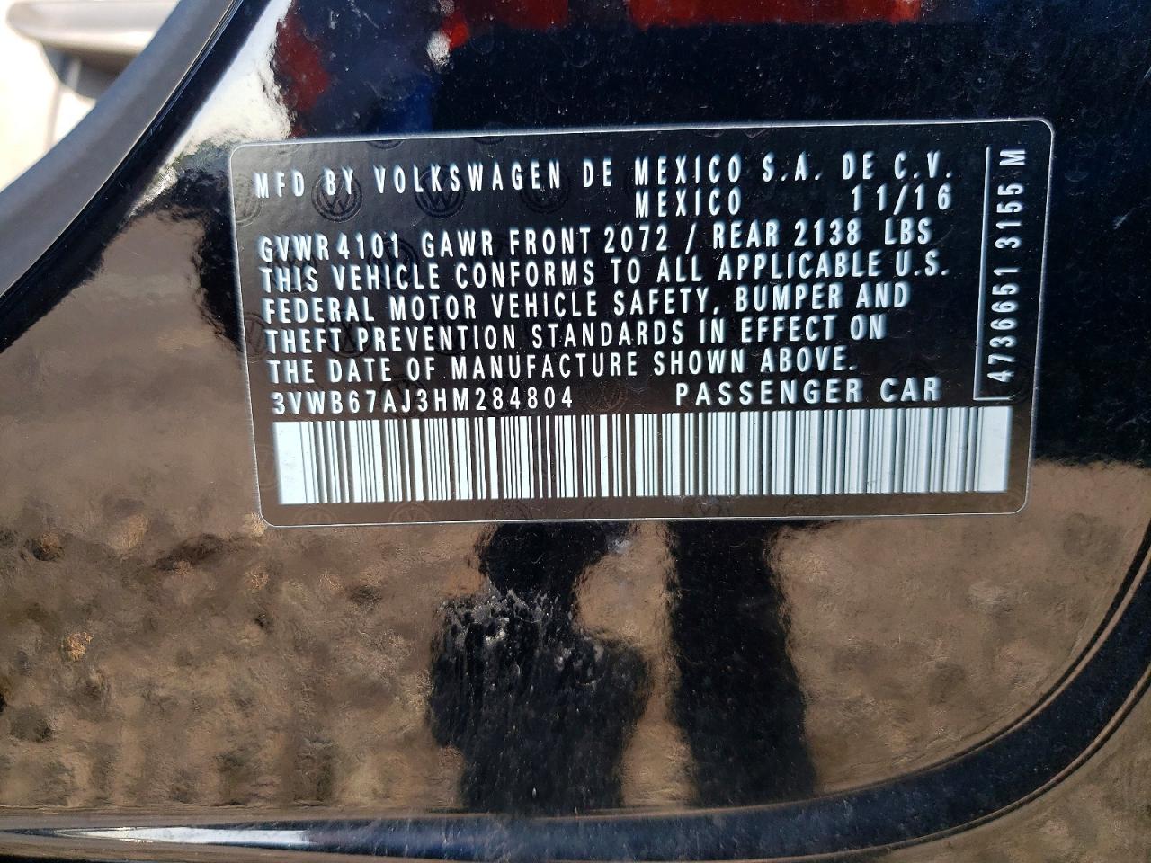 2017 VOLKSWAGEN JETTA
