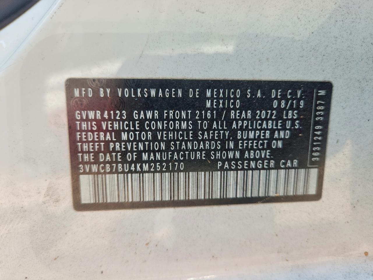 2019 VOLKSWAGEN JETTA