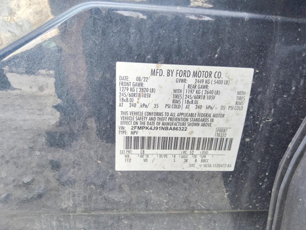 2022 FORD EDGE