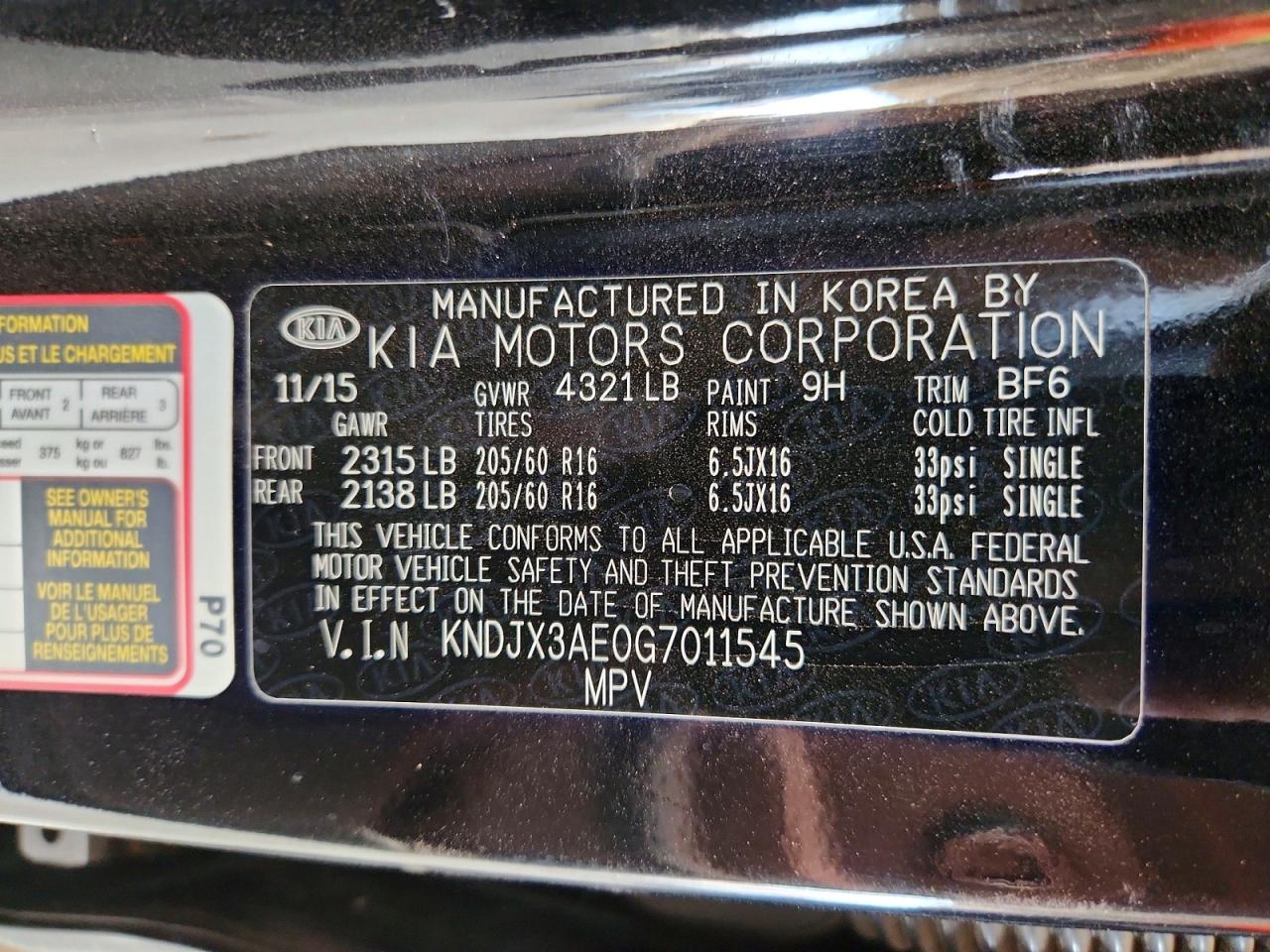 2016 KIA SOUL