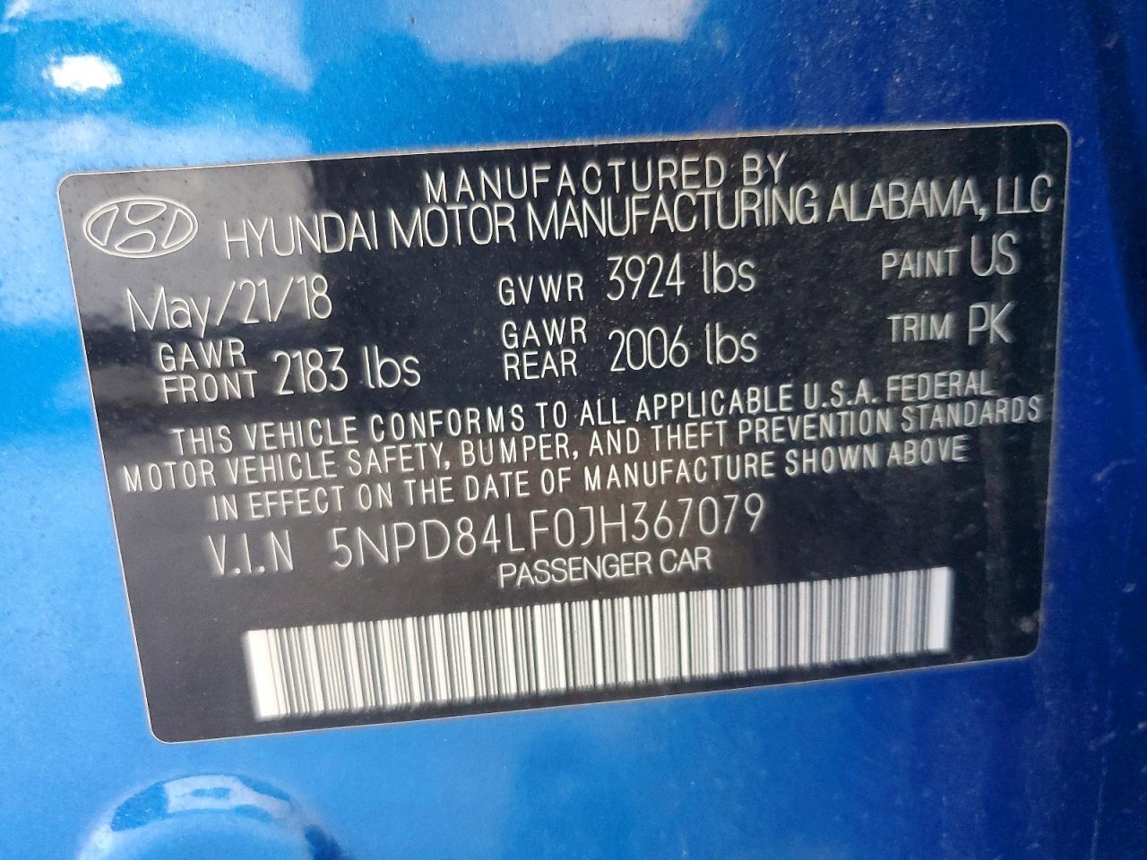 2018 HYUNDAI ELANTRA