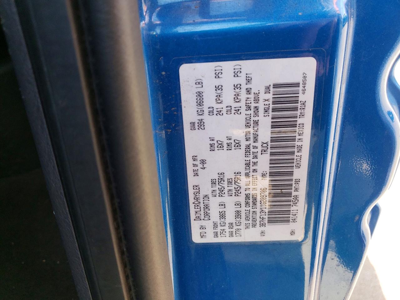 2001 DODGE RAM 1500