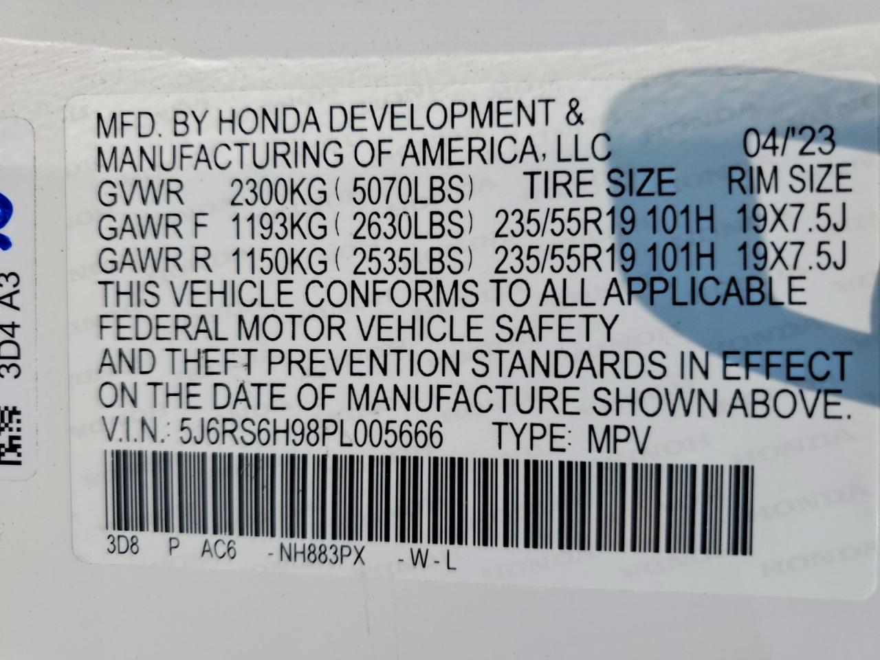 2023 HONDA CRV