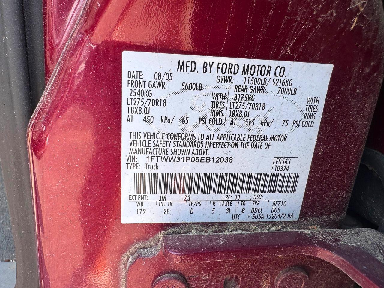 2006 FORD F350