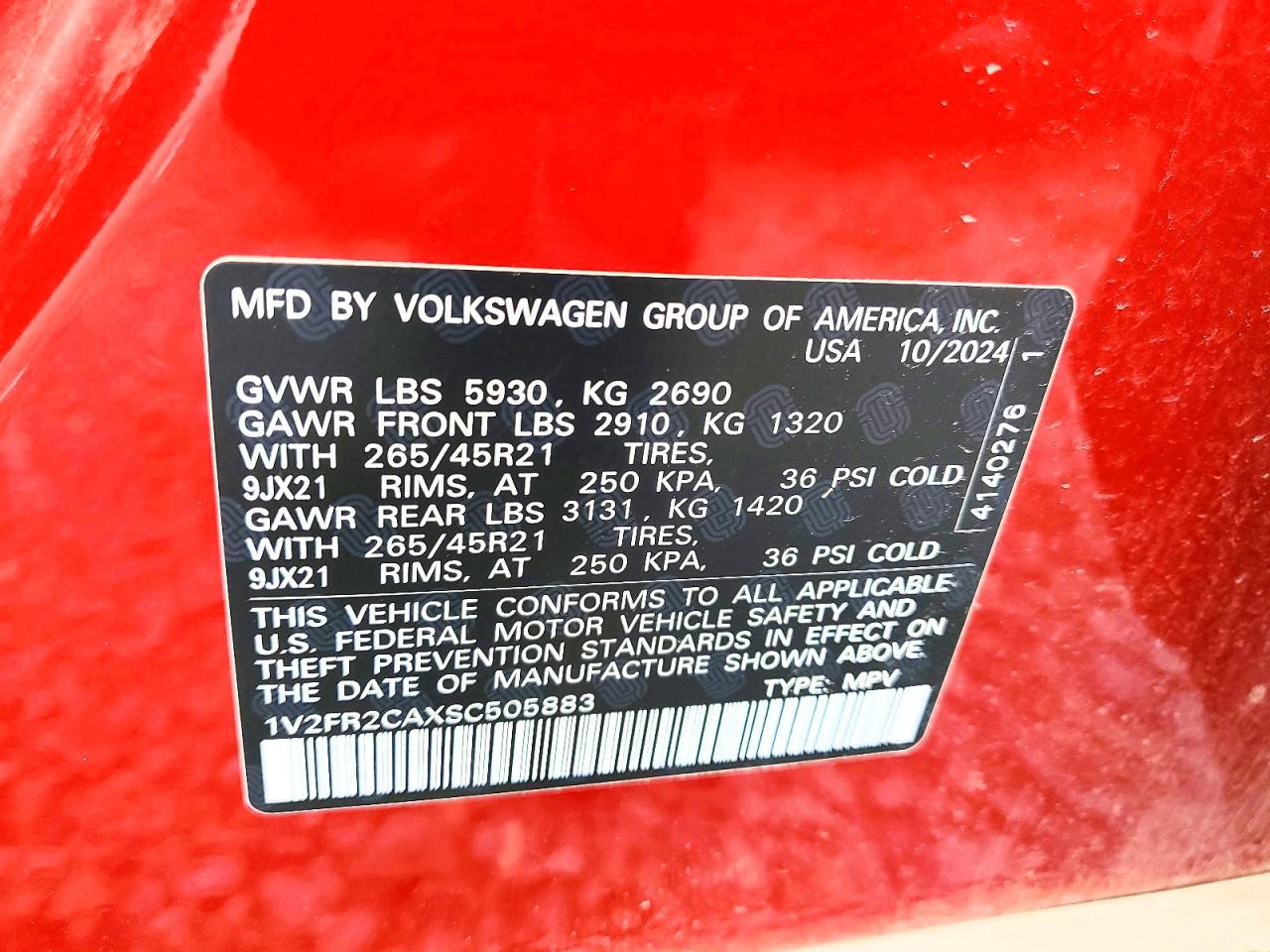 2025 VOLKSWAGEN ATLAS