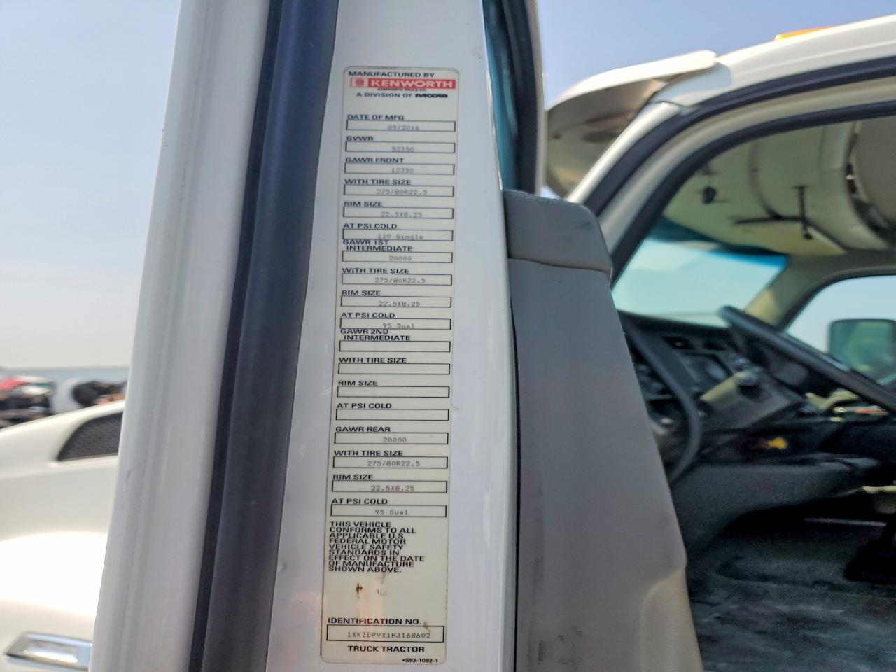 2017 KENWORTH ALL OTHER