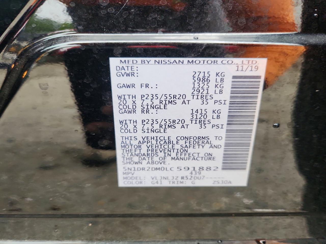 2020 NISSAN PATHFINDER
