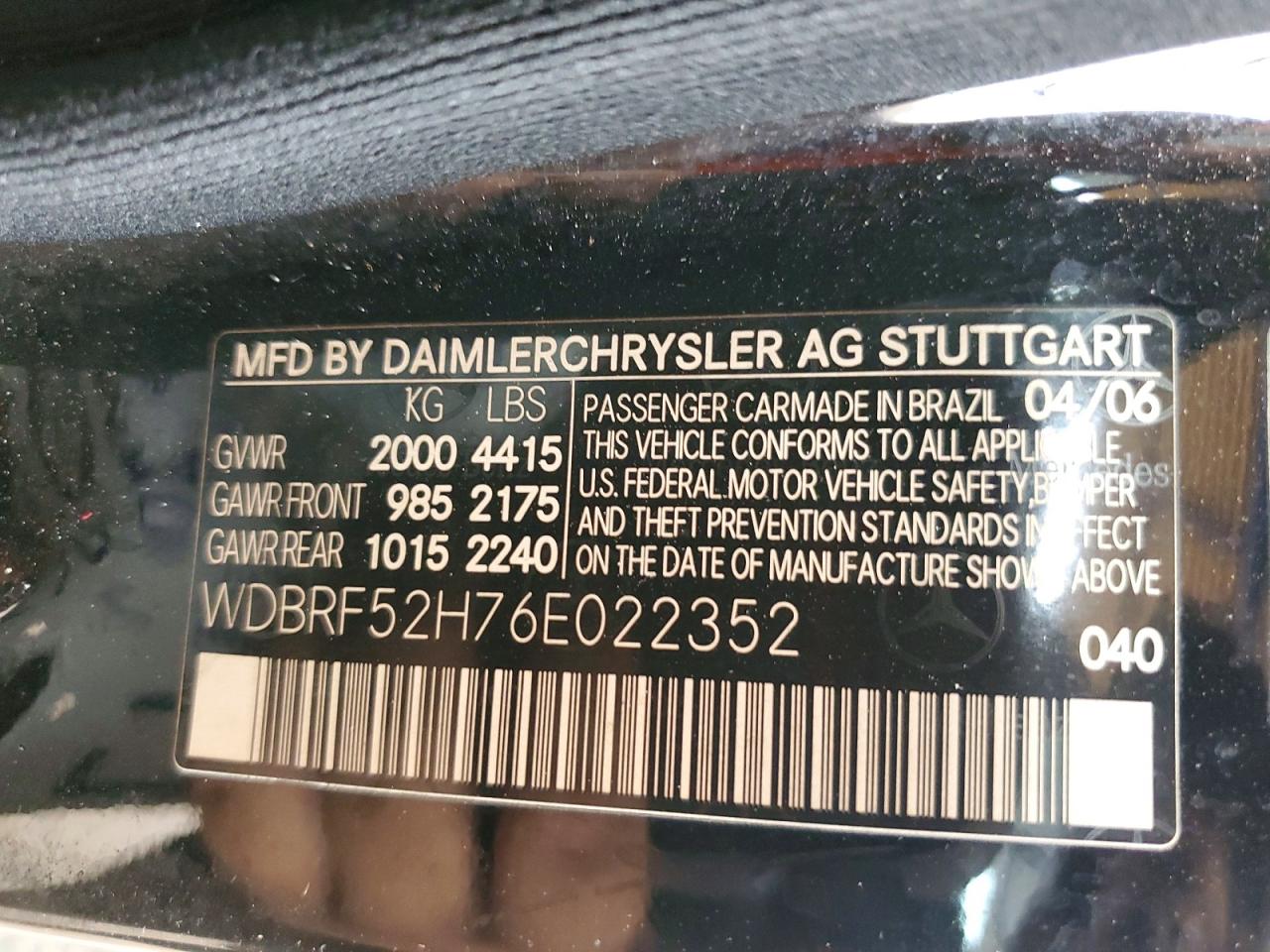 2006 MERCEDES-BENZ C-CLASS