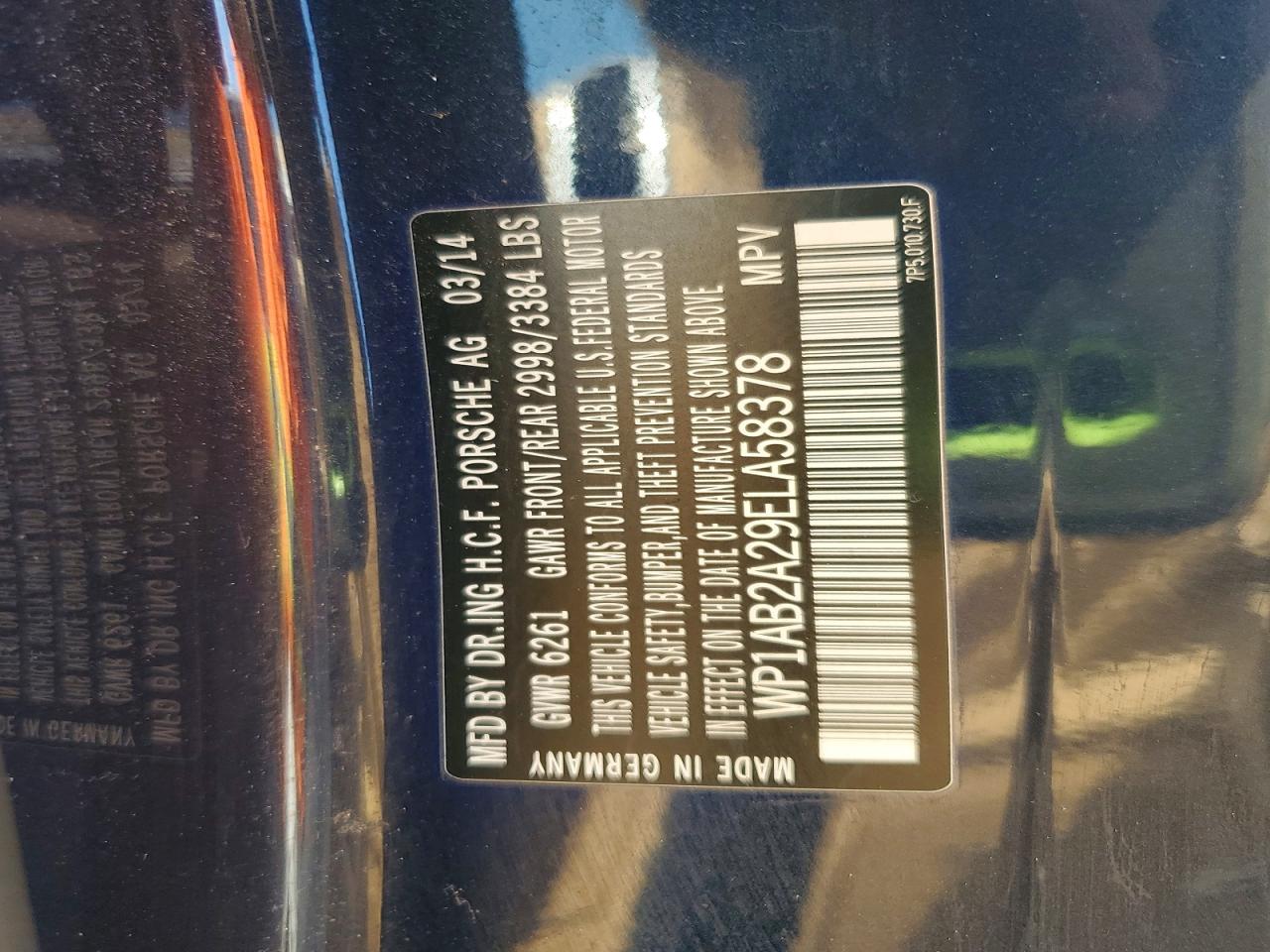 2014 PORSCHE CAYENNE