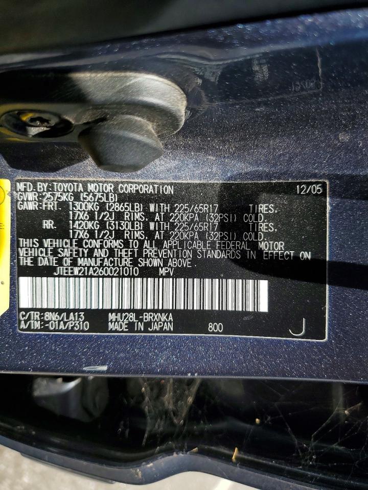 2006 TOYOTA HIGHLANDER
