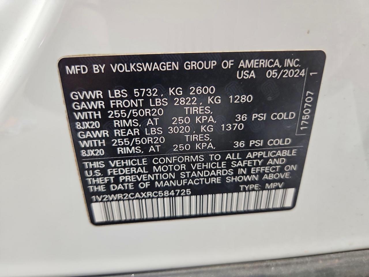 2024 VOLKSWAGEN ATLAS