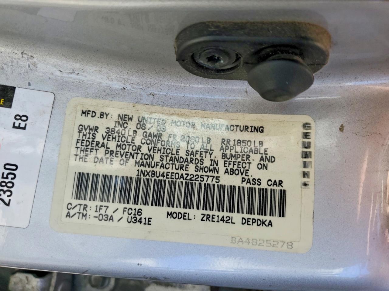 2010 TOYOTA COROLLA