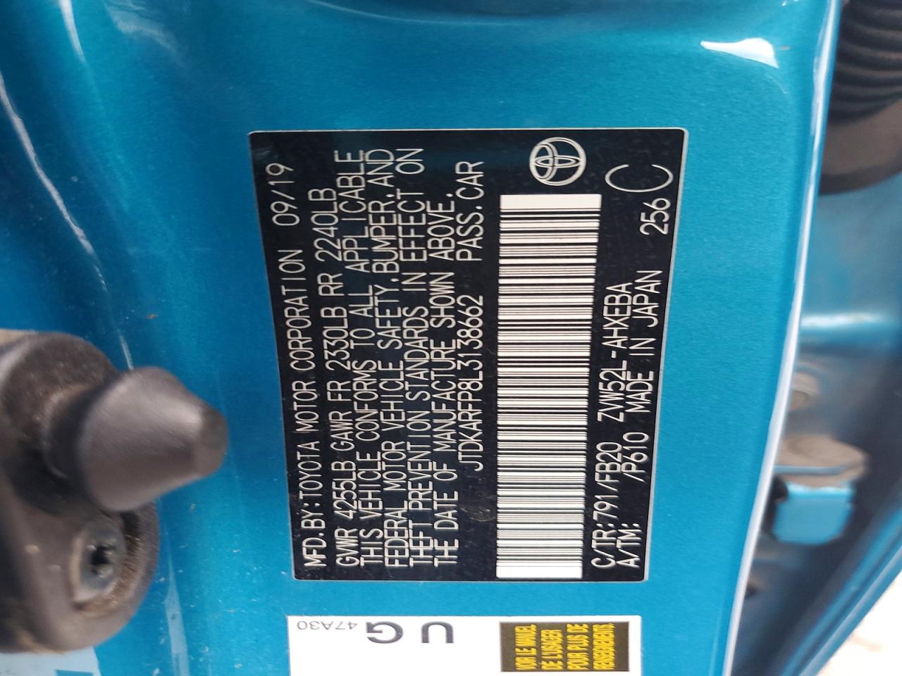 2020 TOYOTA PRIUS