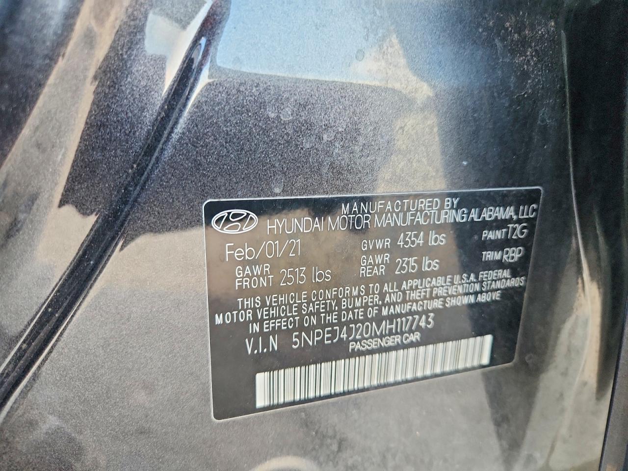2021 HYUNDAI SONATA