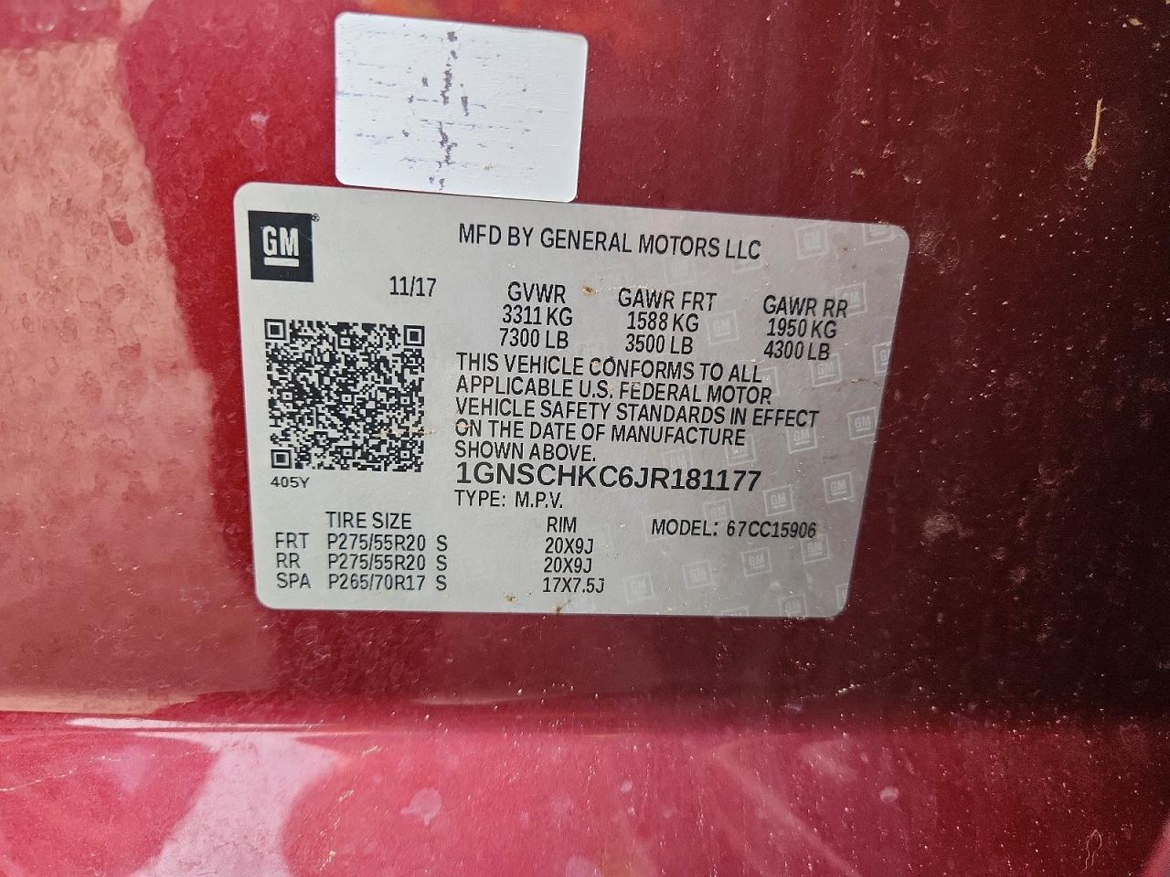 2018 CHEVROLET SUBURBAN