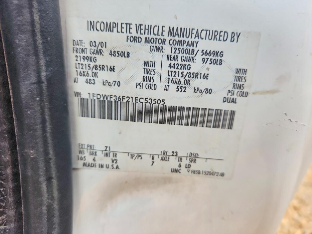 2001 FORD F350