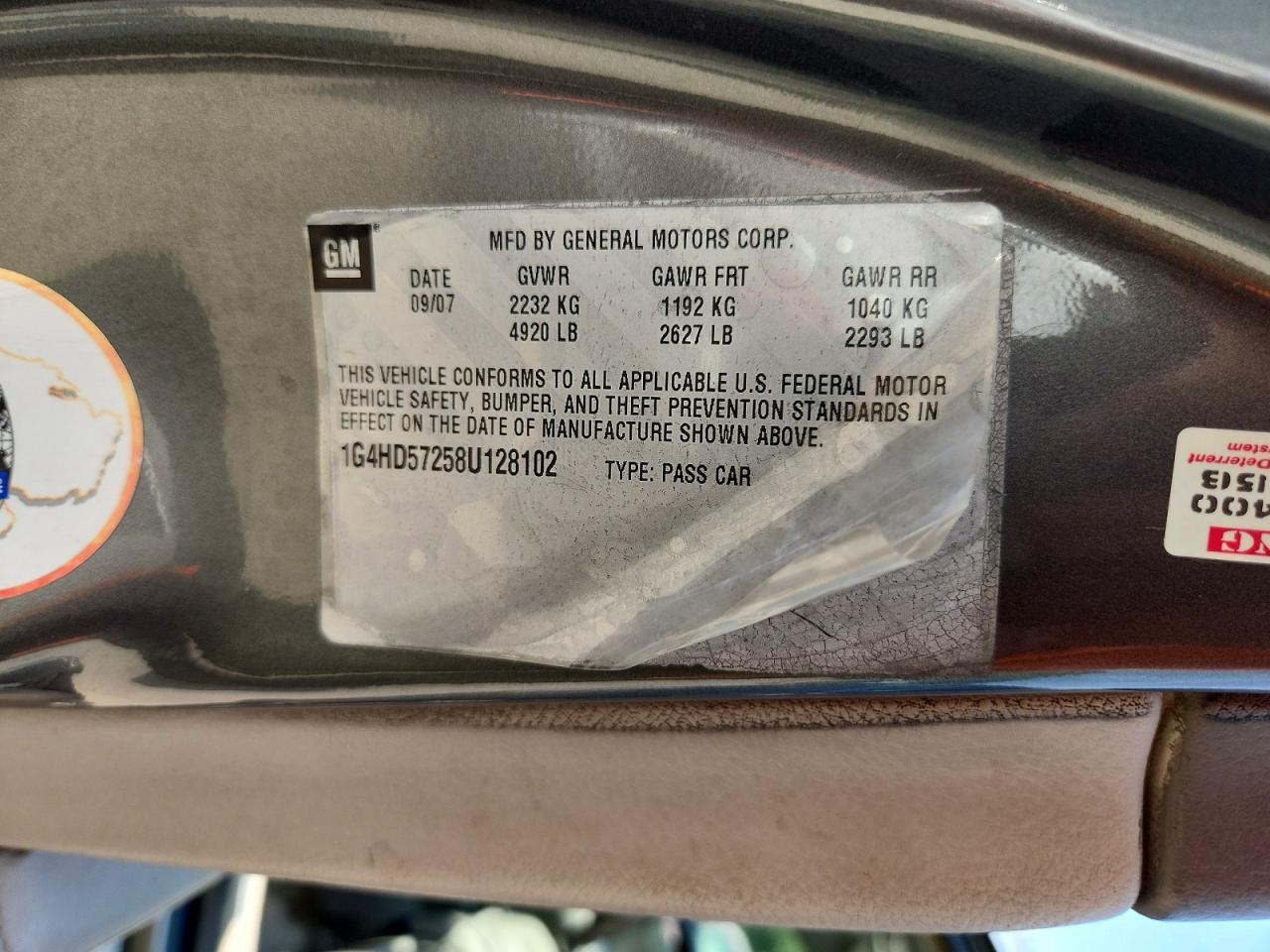 2008 BUICK LUCERNE