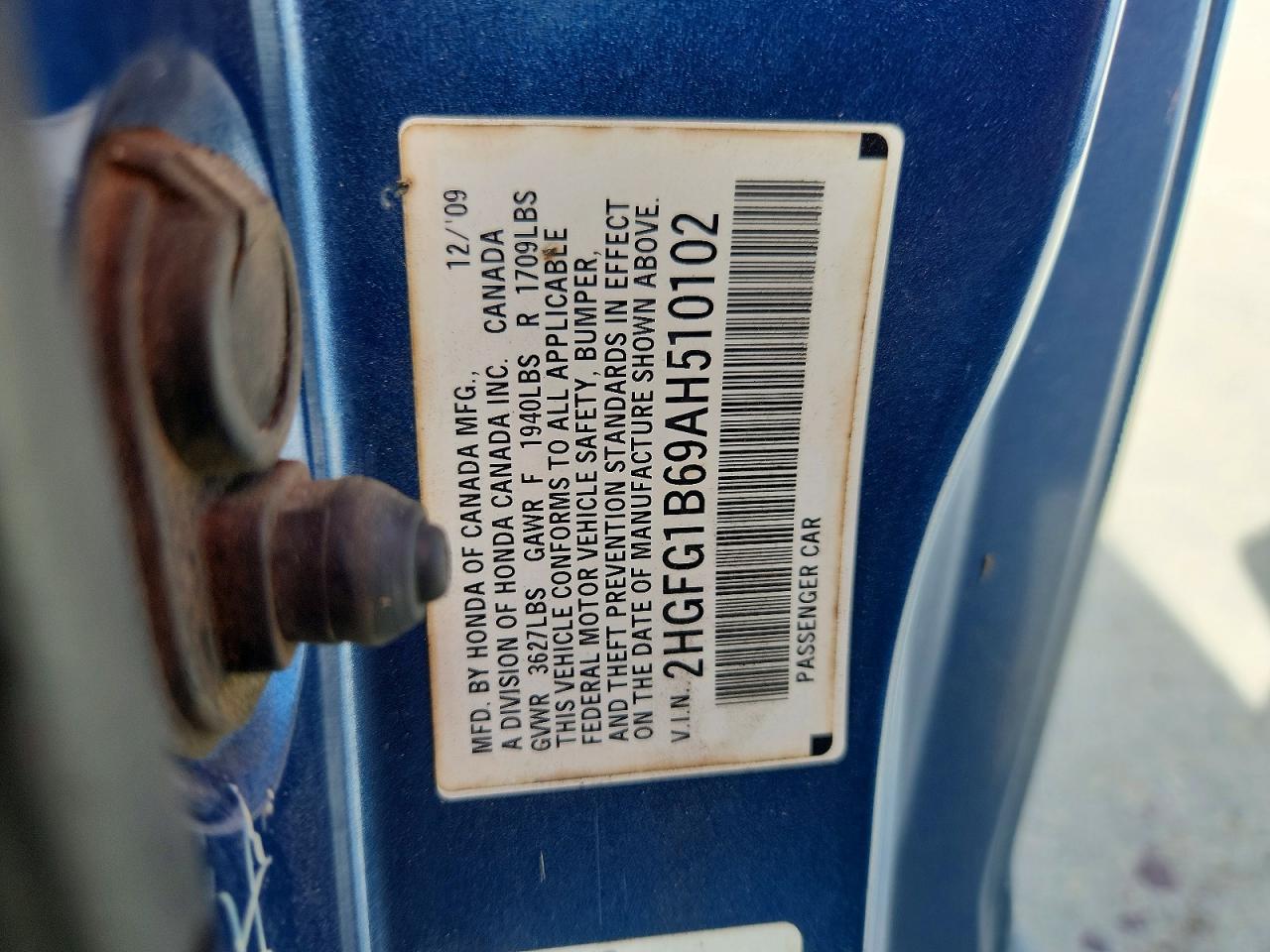 2010 HONDA CIVIC