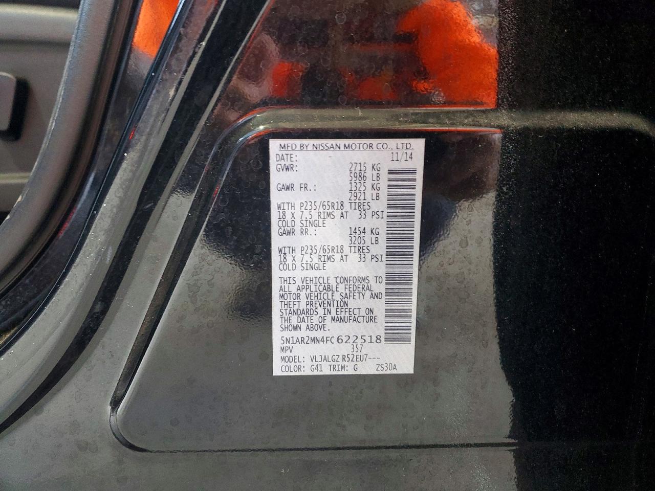 2015 NISSAN PATHFINDER