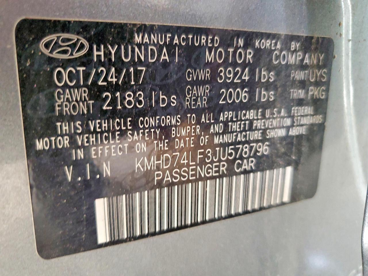 2018 HYUNDAI ELANTRA