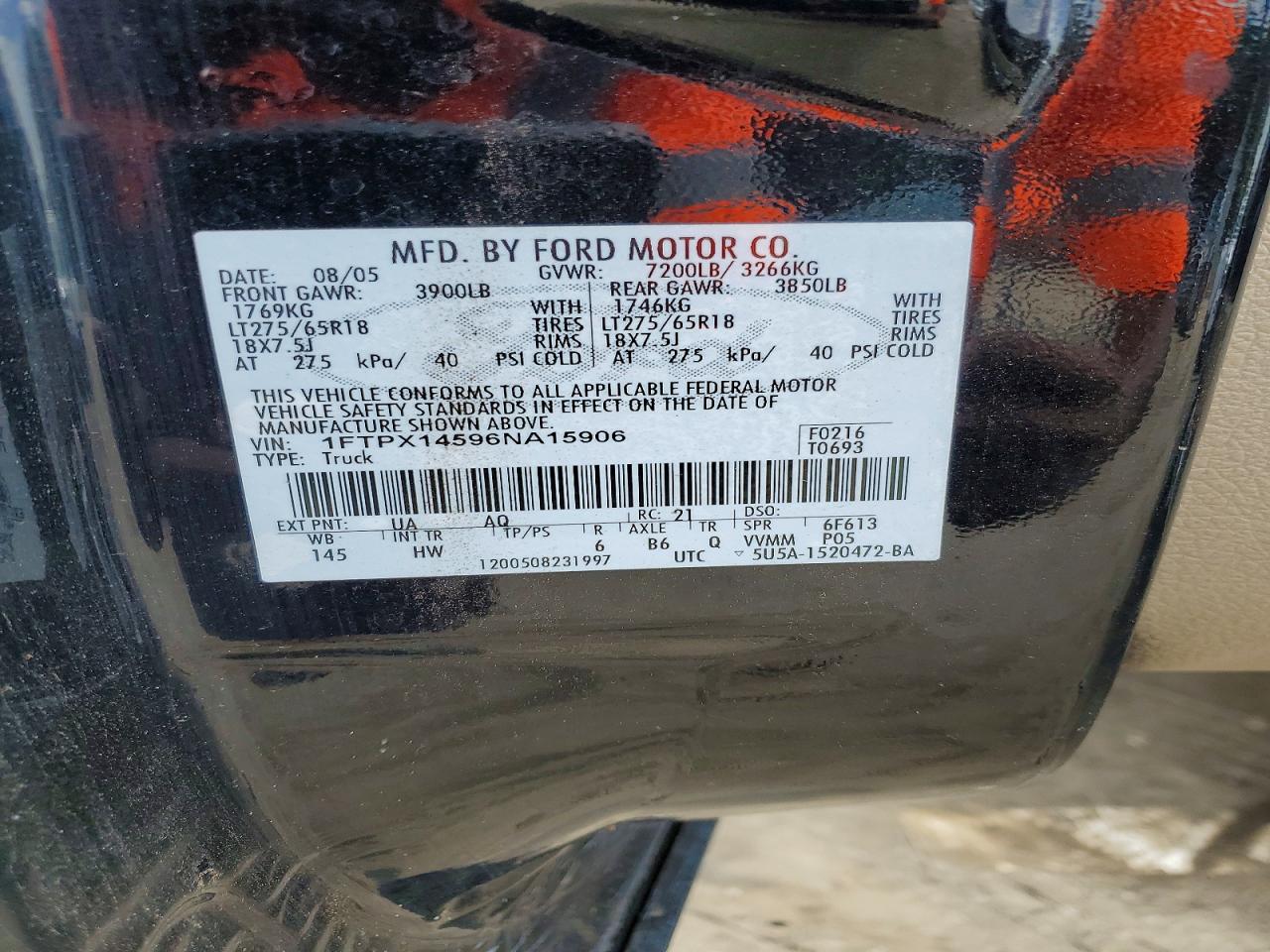 2006 FORD F150