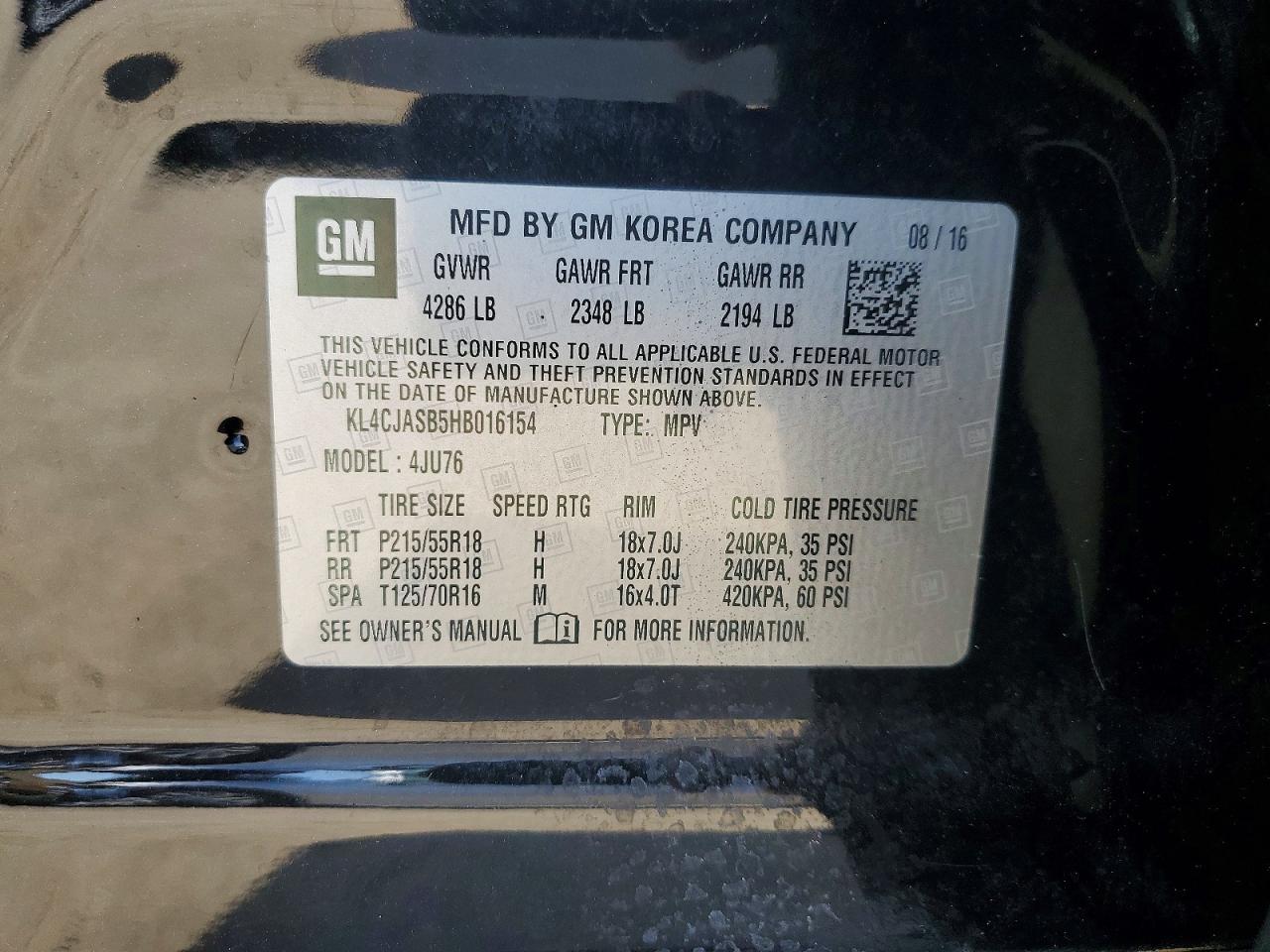2017 BUICK ENCORE