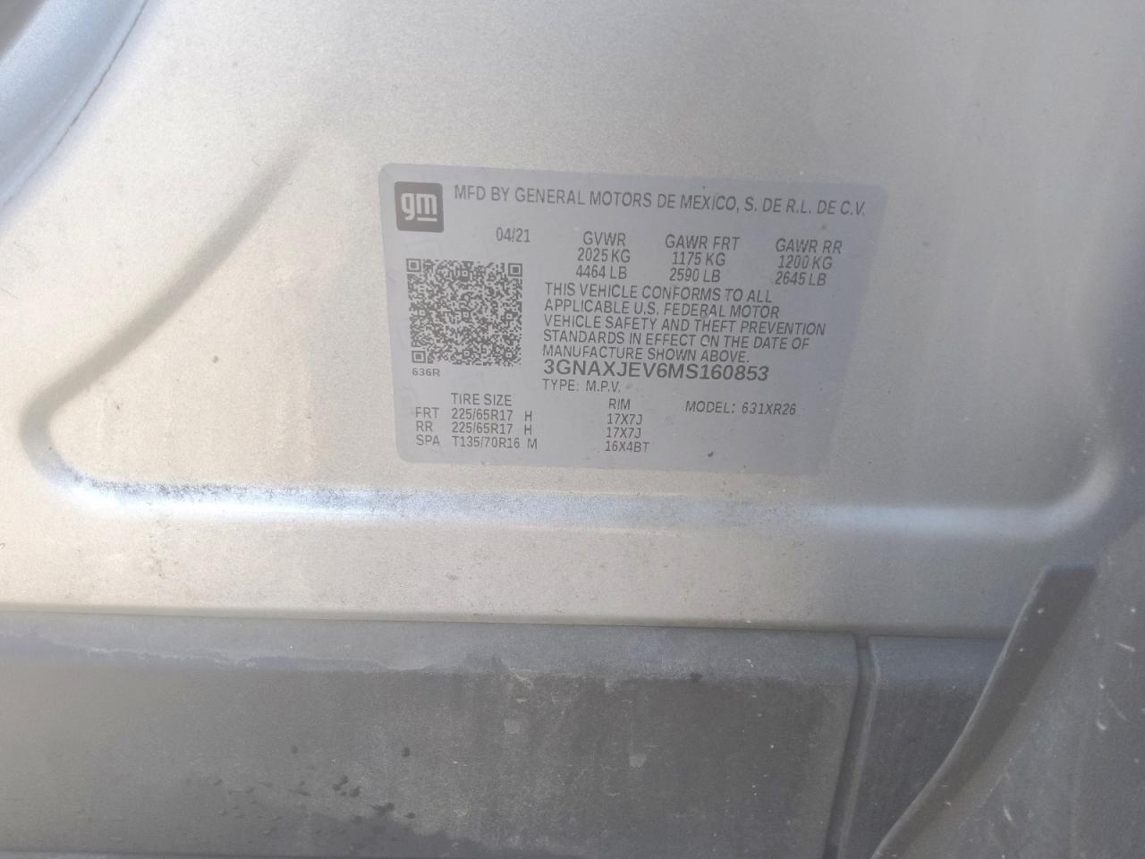 2021 CHEVROLET EQUINOX