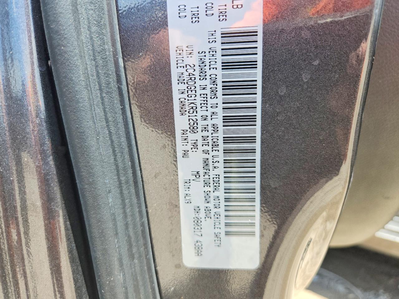 2019 DODGE CARAVAN
