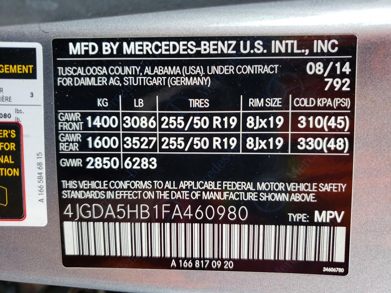 2015 MERCEDES-BENZ M-CLASS