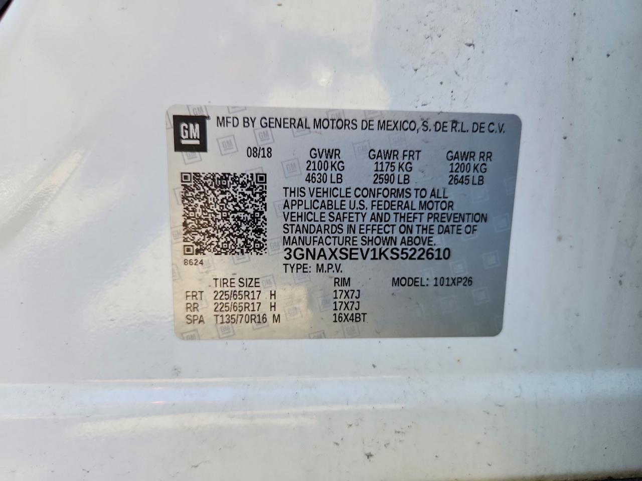 2019 CHEVROLET EQUINOX