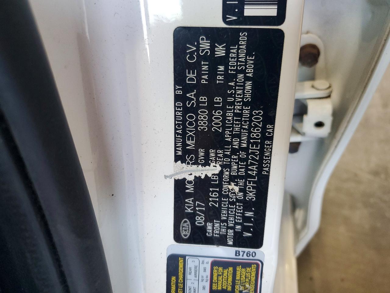 2018 KIA FORTE