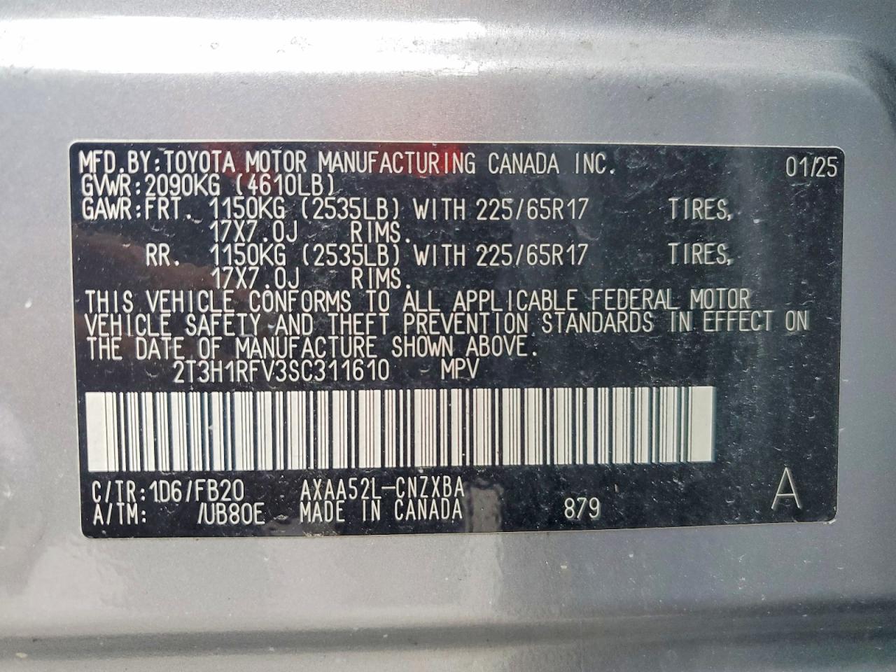 2025 TOYOTA RAV4