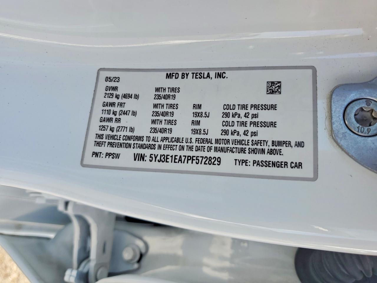 2023 TESLA MODEL 3