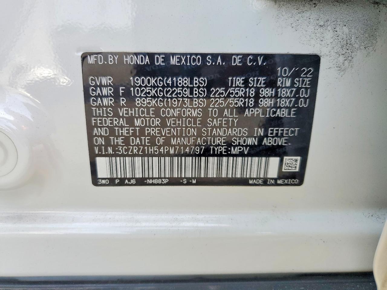 2023 HONDA HR-V