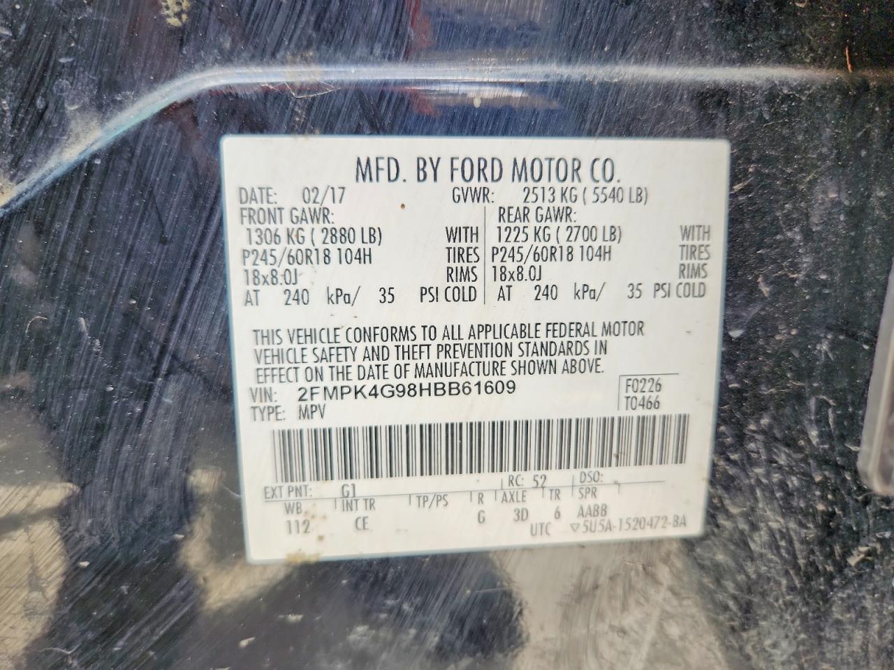 2017 FORD EDGE