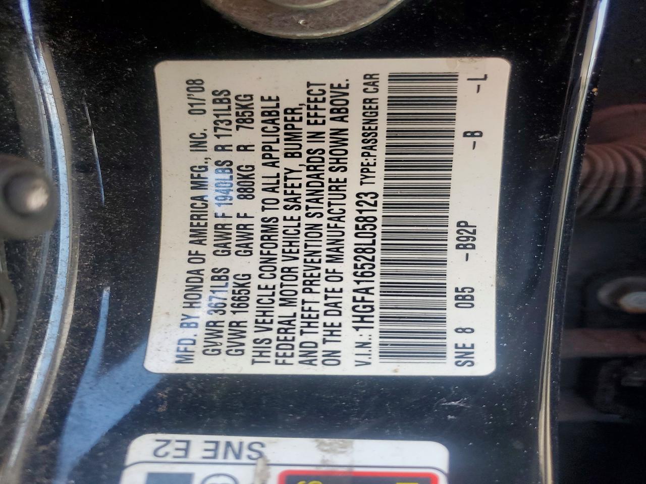 2008 HONDA CIVIC