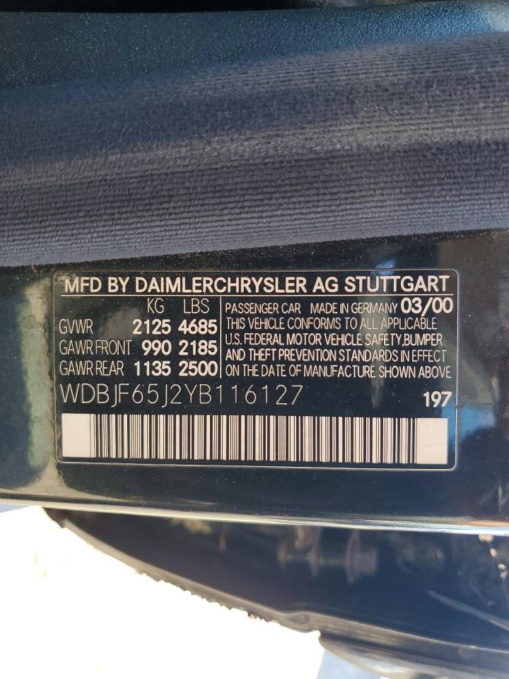 2000 MERCEDES-BENZ E-CLASS