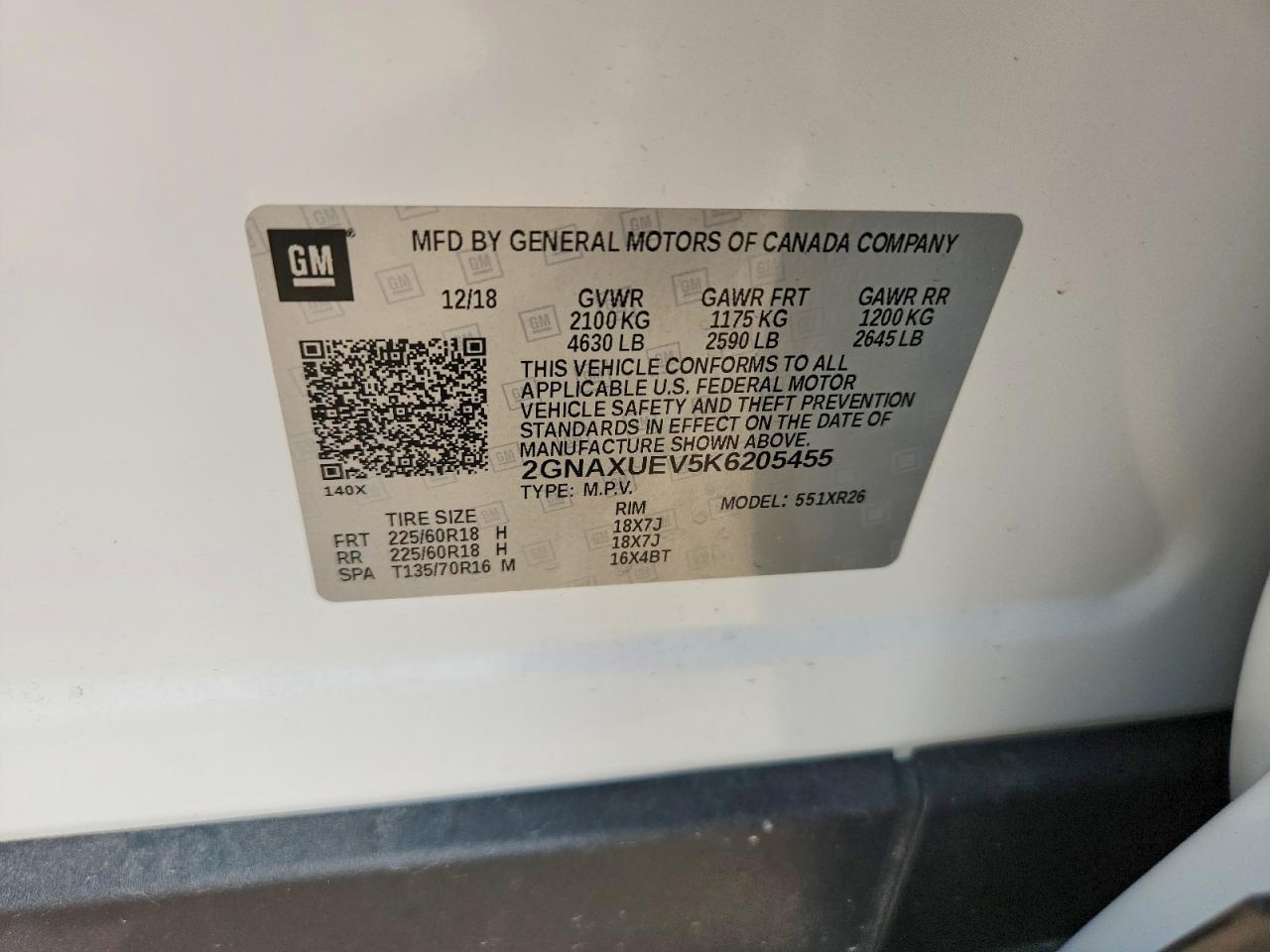 2019 CHEVROLET EQUINOX