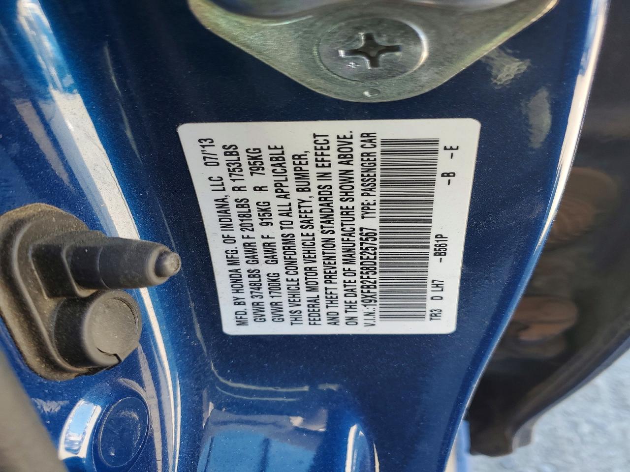 2013 HONDA CIVIC